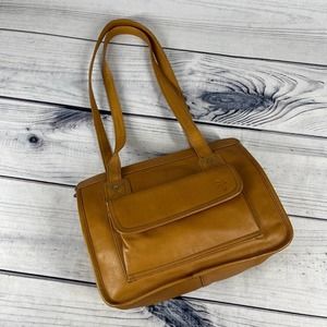 Frye Shoulder Satchel Vintage Zip Top Bag Purse